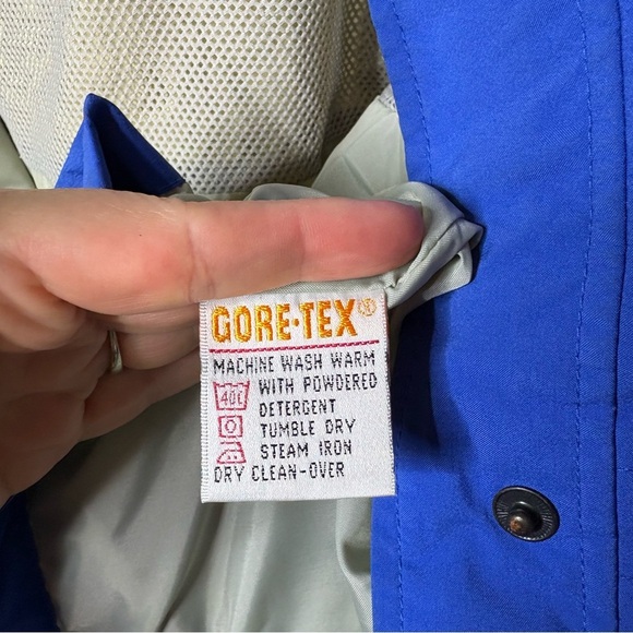 Vintage L.L. Bean Teal and Blue Women's GORE-TEX Jacket Size Small - Picture 5 of 8